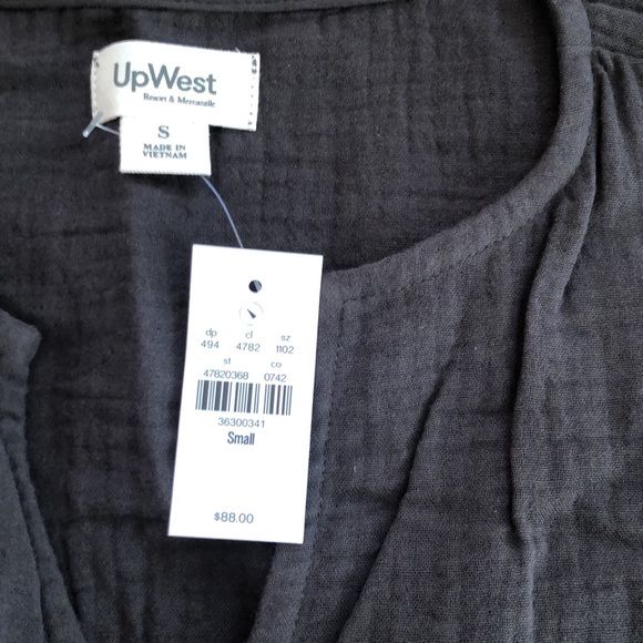 Upwest costal cotton tank dress grey small - Picture 2 of 2